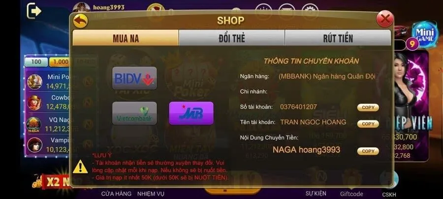 tài xỉu rút tiền thẻ cào